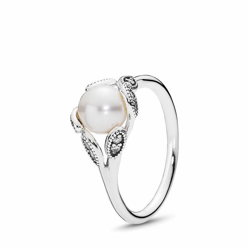 Pandora Luminous Leaves Stackable Ring Silver Egypt AM8147326